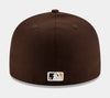 San Diego Padres Authentic Collection 59FIFTY Mens Hat (Brown)