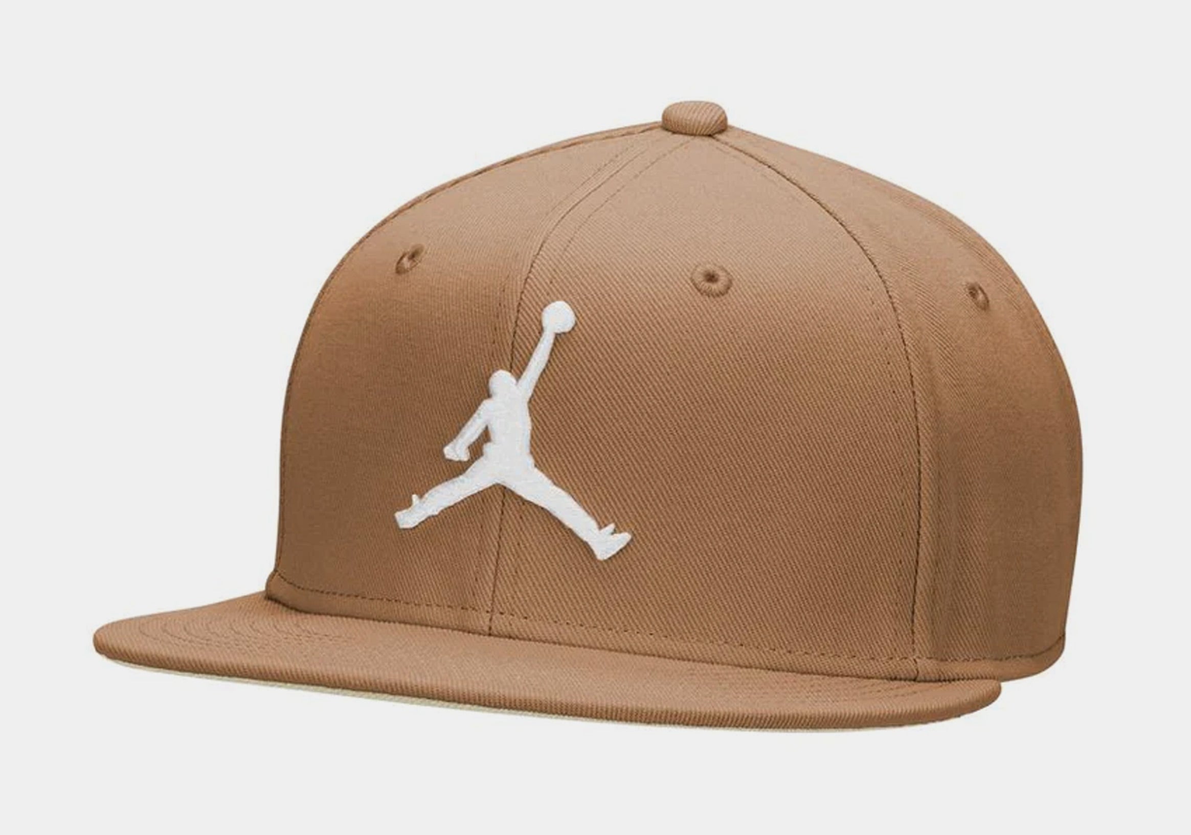 Jumpman Pro Snapback Mens Hat (Brown/White)